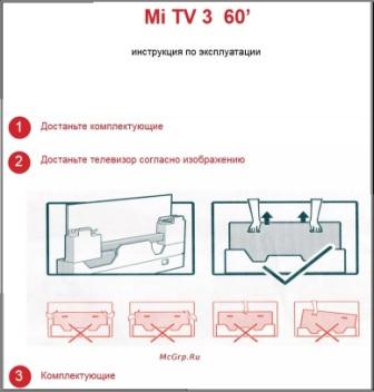 Инструкция телевизора Ксиаоми
